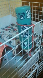 DIY water bottle holder Guinea Pig Cages