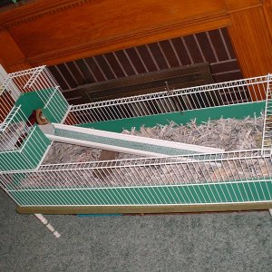 Shelving Cage with Upper Deck