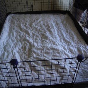 Mattress Pad as asborbant layer beneath fleece