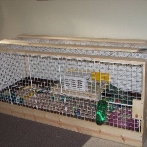 wooden frame cage