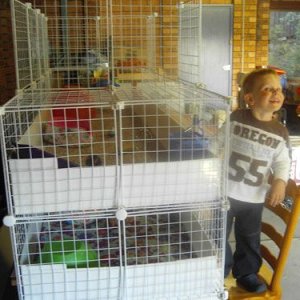 Bunny & Cavy Cage - 2 separate levels